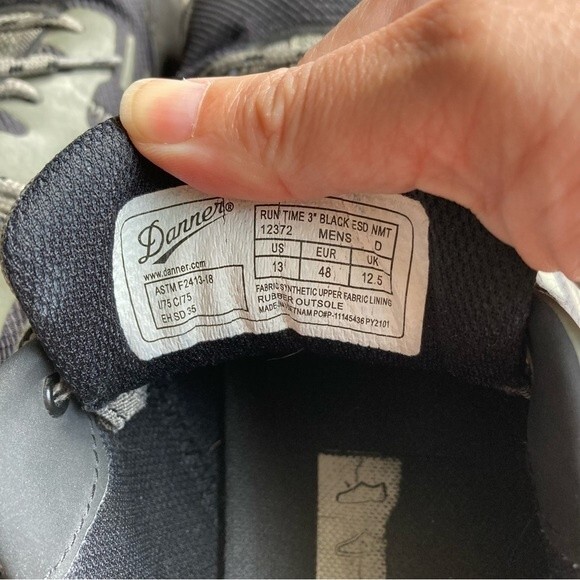 Danner Men’s Run Time 3" Dark Shadow Composite Toe (NMT) size 13! Good condition - Picture 10 of 12